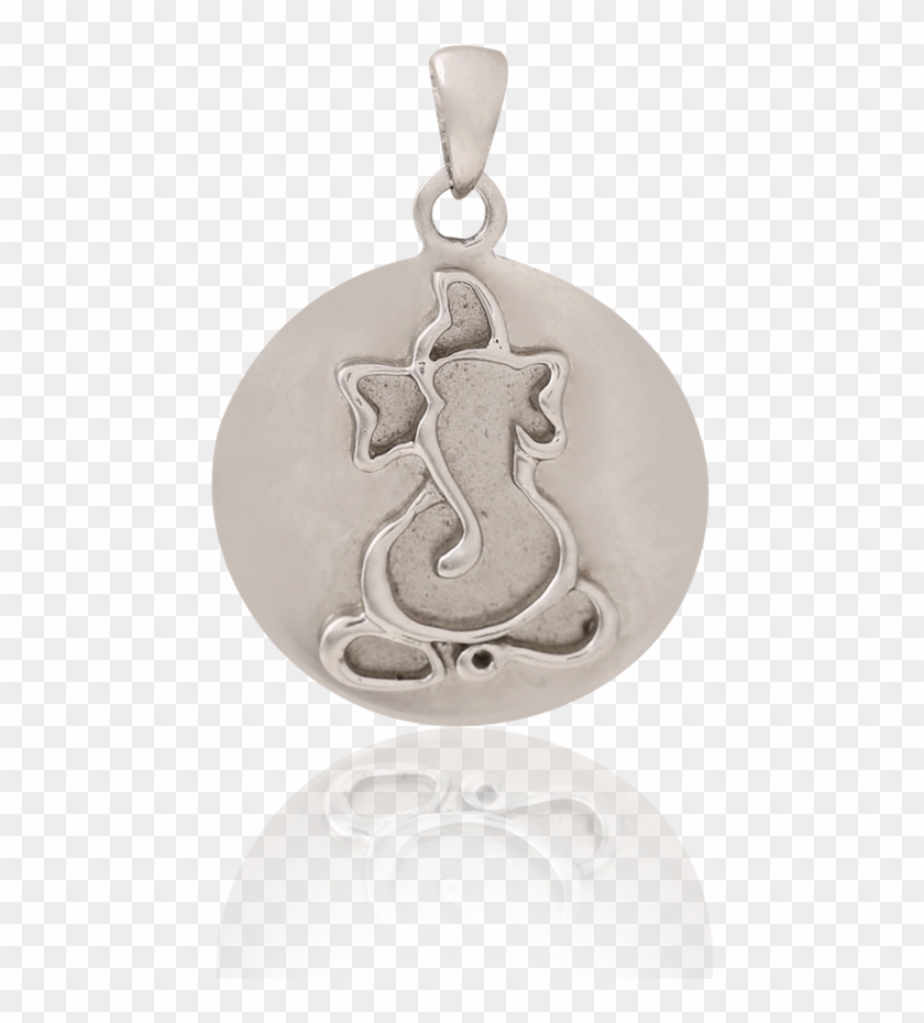 Divine Ganesha Platinum Pendant - Locket Clipart