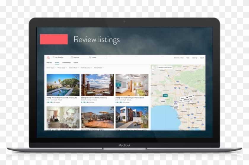 Airbnb Pitch Deck Review Listings - Airbnb Redesign Concept Clipart #1080117
