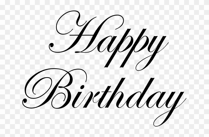 Happy Birthday Text Png Clipart