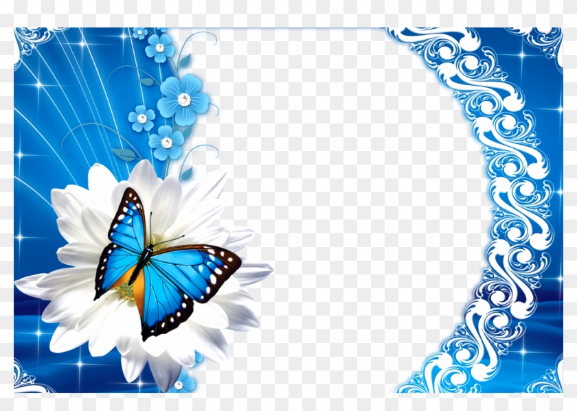 Blue Love Photo Frame Png Free - Love Frame Transparent Background Clipart