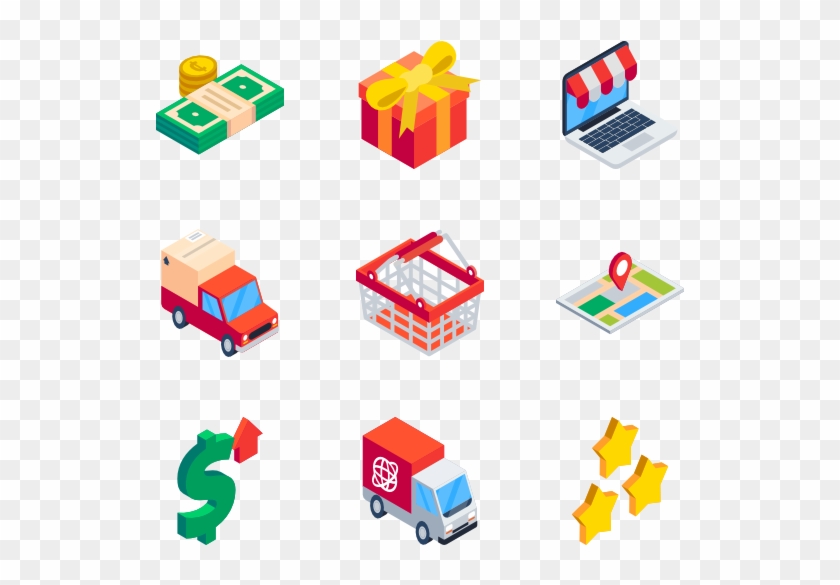 Ecommerce - Ecommerce Isometric Icon Clipart #1080884