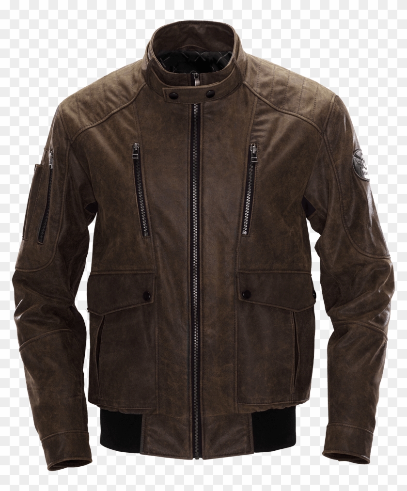 Img Leather Jacket Men Brun Face - Leather Jacket Clipart #1080935