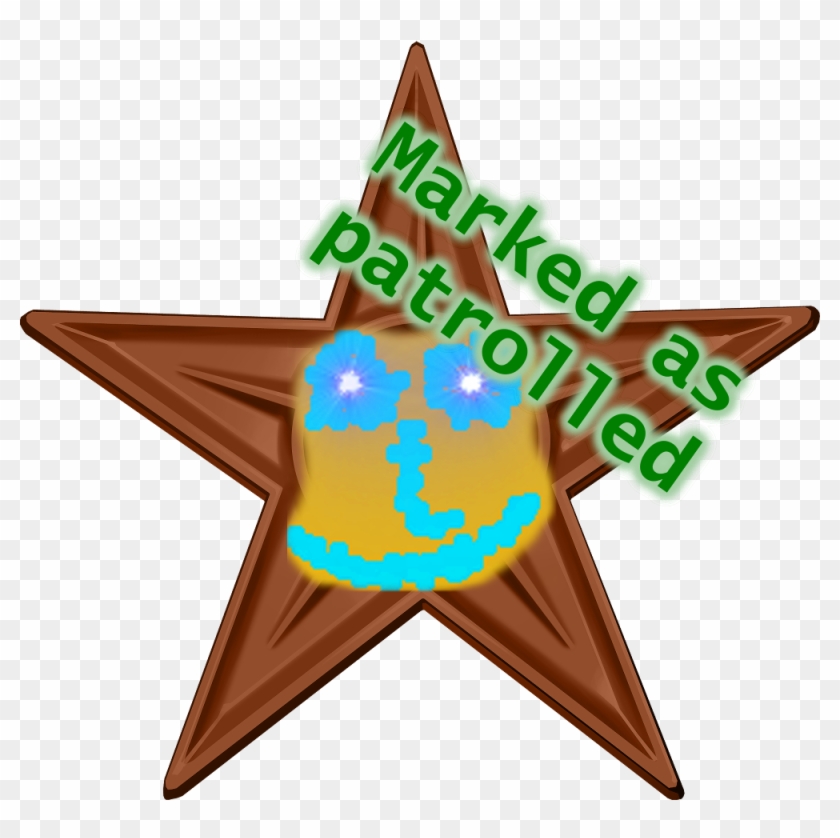 Barnstar Patrolled Burning Eyes Smiley Clipart #1081356