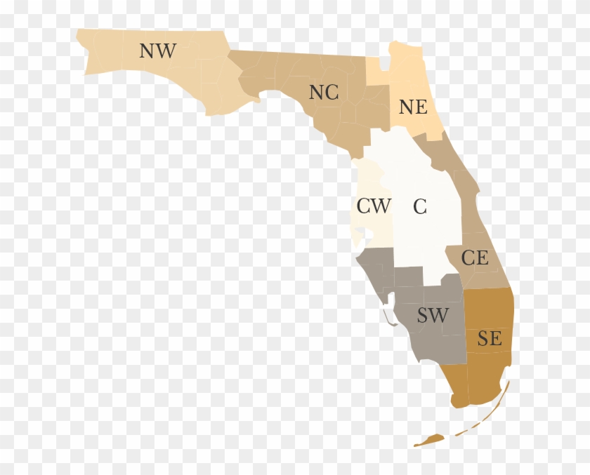 Florida Map - Atlas Clipart #1082409