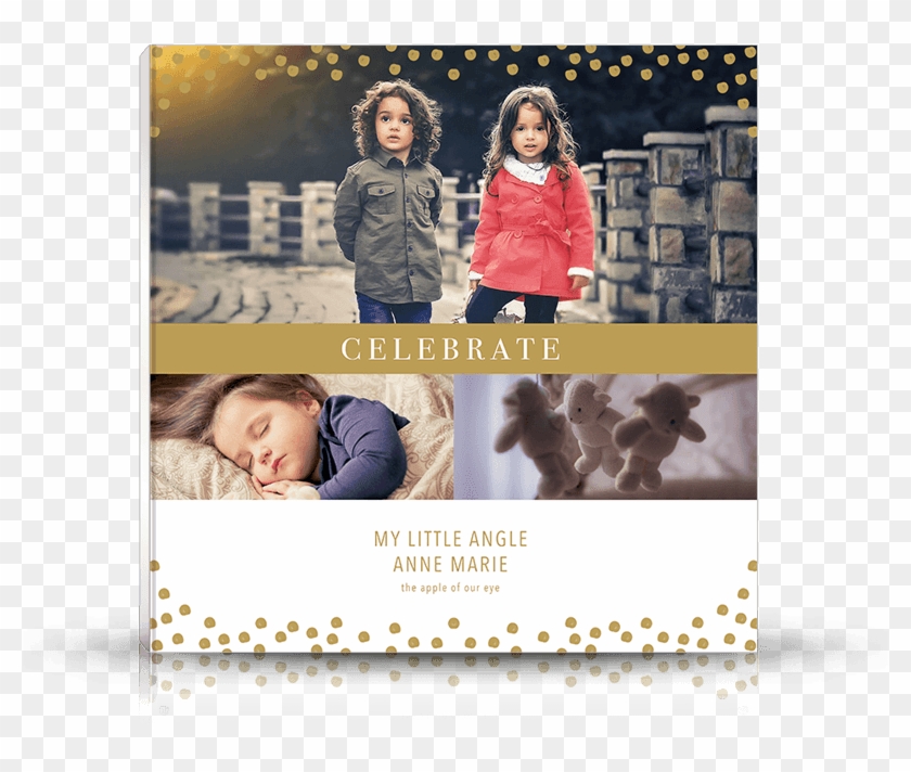 Front Photo Book Cover Designed For Birthday Party, - Birthday Photo Book Cover Clipart