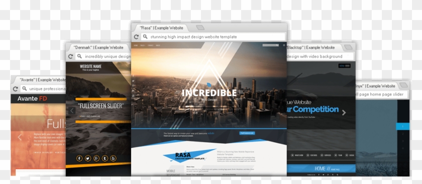 Premium Professional Website Templates - Website Themes Clipart #1082934