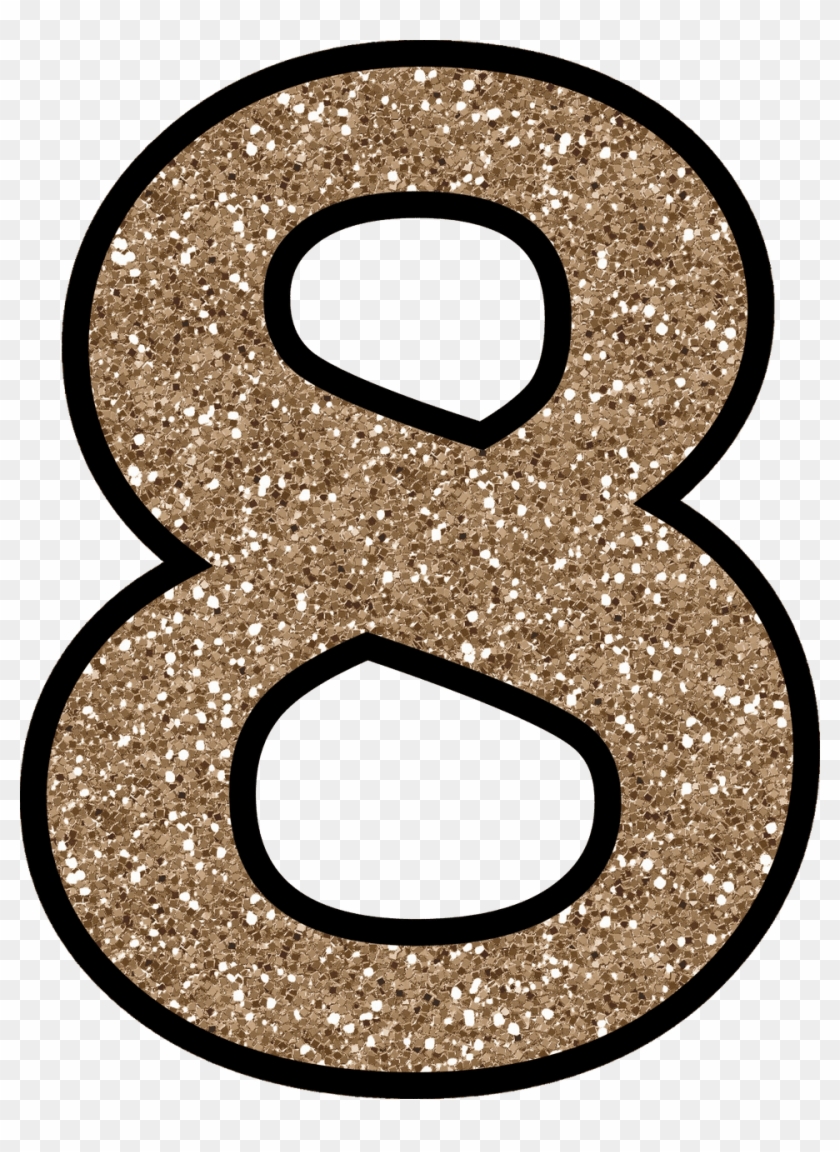 Number 8 Png Download Image - Glitter Number 8 Clipart #1083135