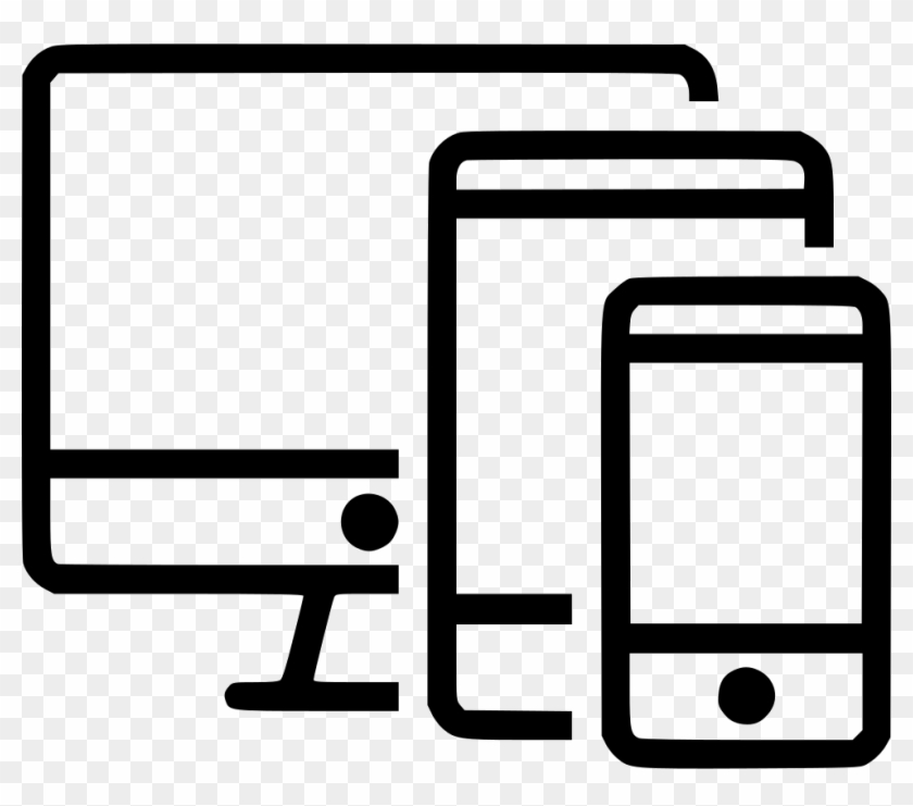 Responsive Screen Mobile Display Svg Png Icon Ⓒ - Display And Mobile Icon Clipart #1083861