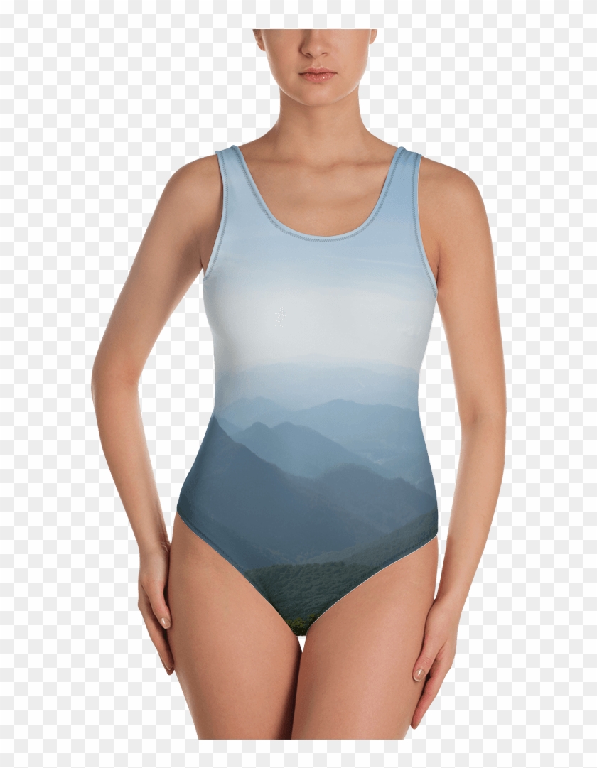 The Mountains Are Calling One-piece Swimsuit - Nihilisa Frank Tee Clipart #1084735
