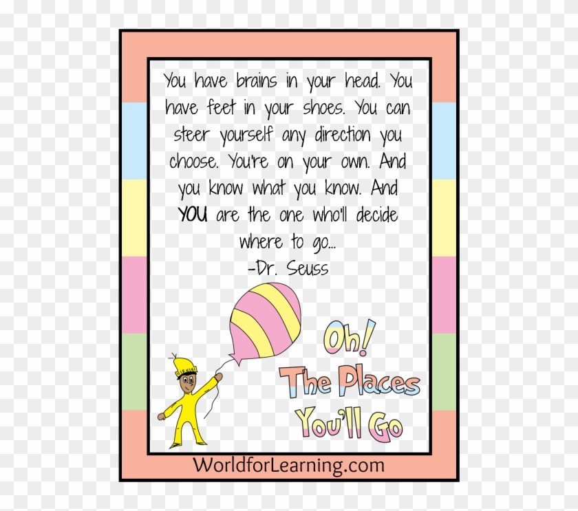 Oh, The Places You'll Go - Cartoon Clipart #1085151