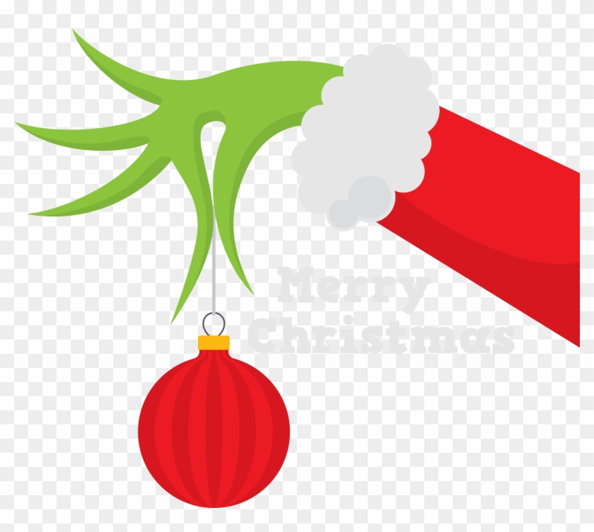 Image Gallery Of Wonderful Design Ideas Grinch Clip - Grinch Hand Clipart - Png Download