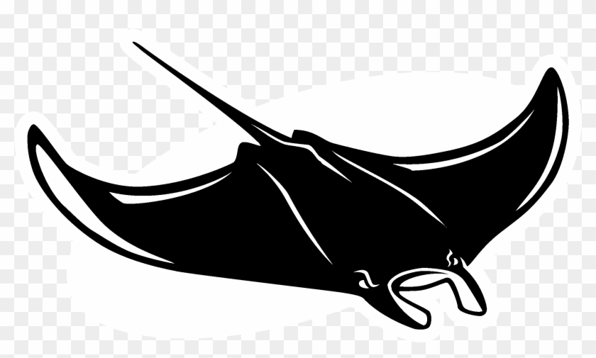 Tampa Bay Devil Rays Logo Black And White - Tampa Bay Rays Manta Logo Clipart #1085457