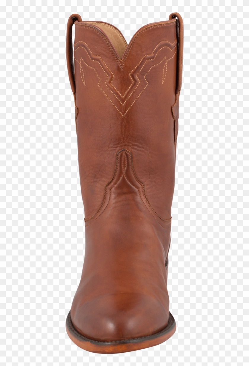 Lucchese Men's Cognac Burnished Ranch Hand Roper Boots- - Cowboy Boot Clipart #1085759