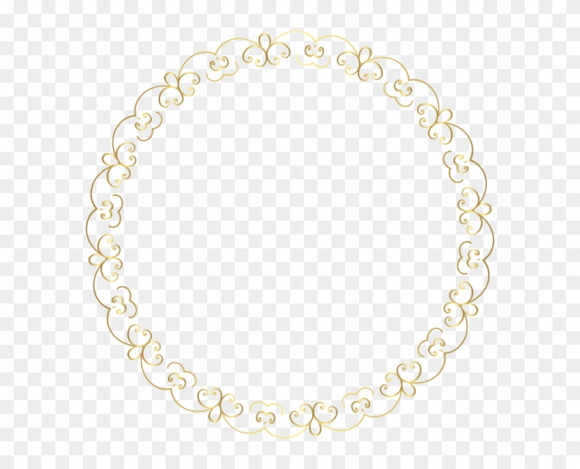 Round Gold Border Frame Png Clip Art Image - Gold Round Border Transparent Background #1086300