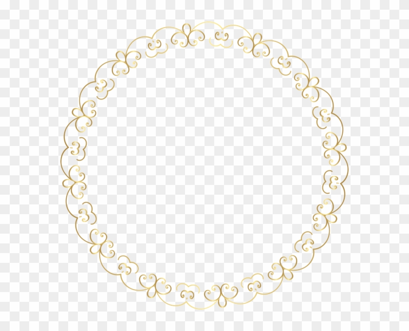 Round Gold Border Frame Png Clip Art Image - Gold Round Border Transparent Background