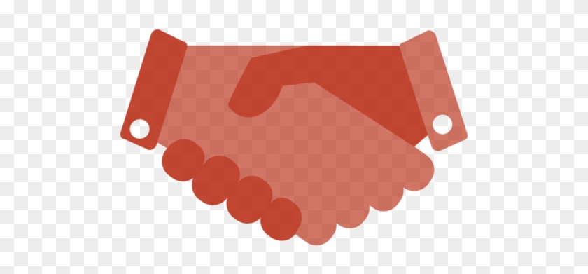 Shaking Hands - Shake Hands Logo Red Clipart