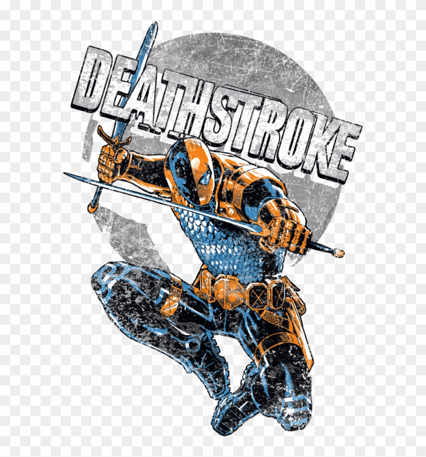 Justice League Deathstroke Retro Youth Hoodie - Poster Clipart #1086748