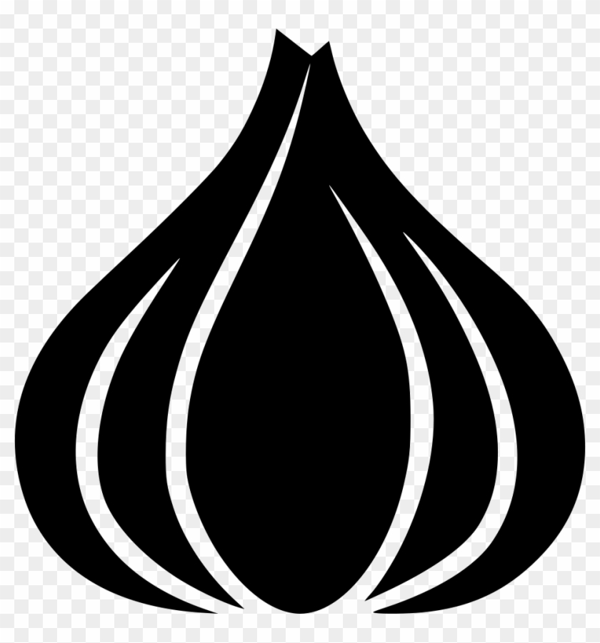 Graphic Royalty Free Garlic Vector Svg - Black Garlic Icon Png Clipart #1087733