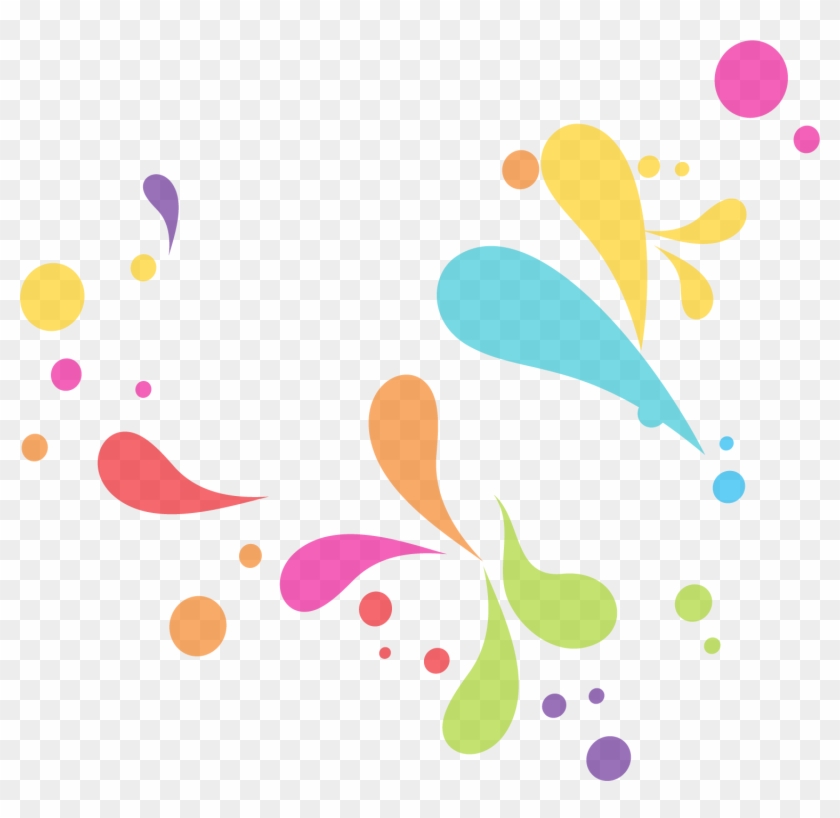 Drop Color Clip Art - Colorful Water Drop Png Transparent Png #1087996