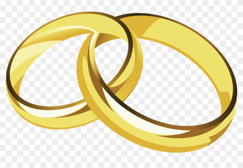 Clipart Library Library Rings Deweddingjpg Com Clipartfest - Gold Rings Vector - Png Download