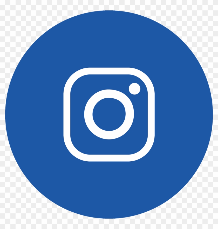 Insta Icon Circle Ltblue - Instagram Icon Black Circle Clipart #1088479