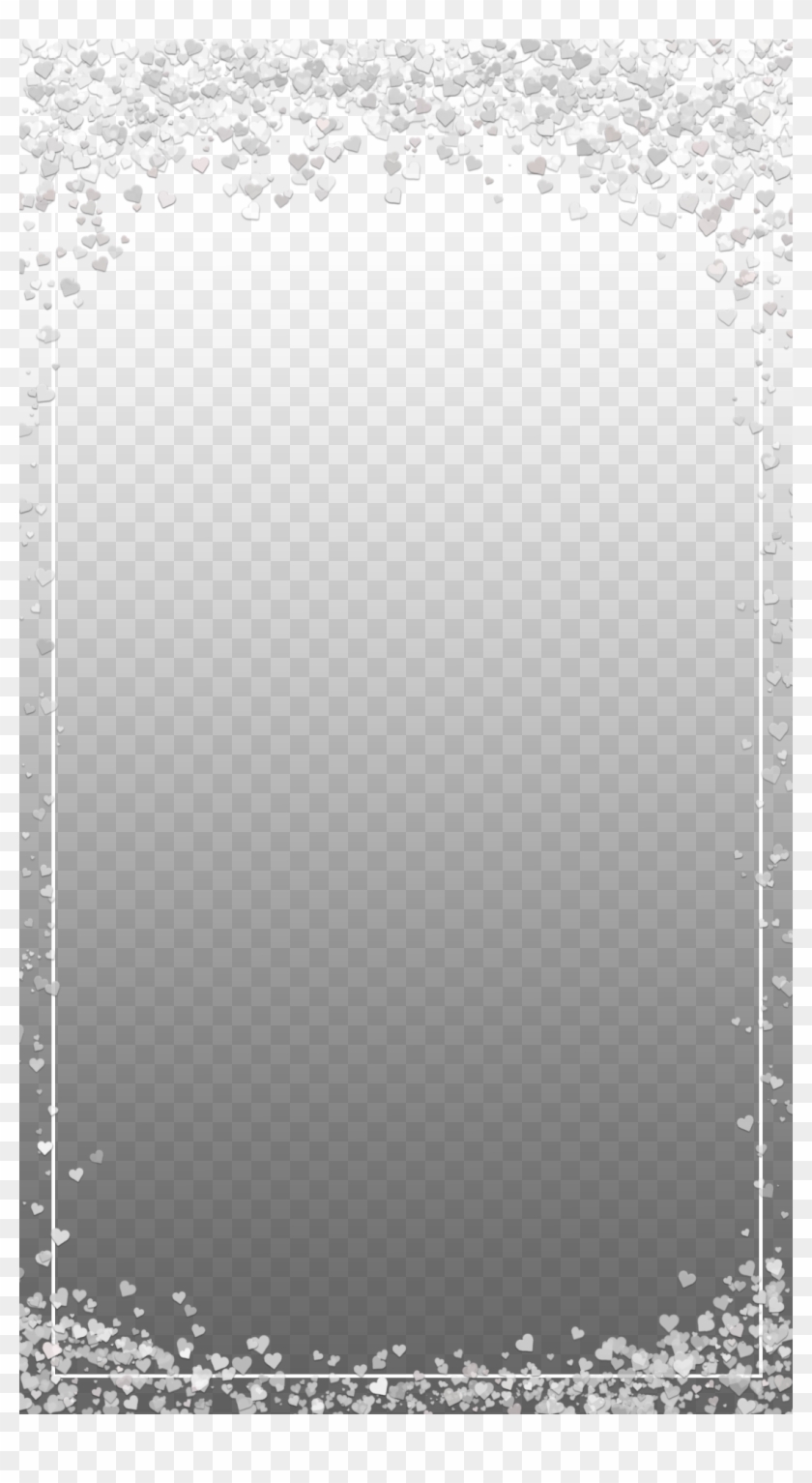 Whimsical White Heart Confetti - White Confetti Png Snapchat Filter Clipart