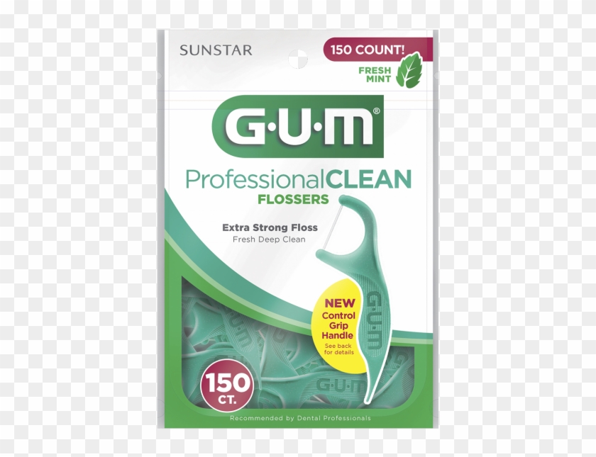Gum® Professional Clean Flossers, 150ct - Plastic Clipart #1089812