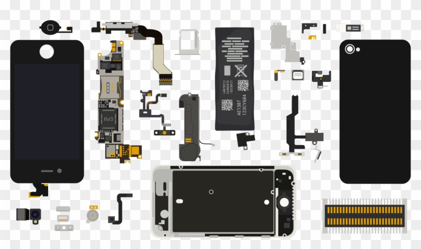 Smart Phone Electronic Parts Cell Doc - Smartphone Parts Clipart