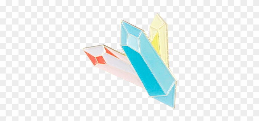 Crystals Pin - Origami Clipart #1089983