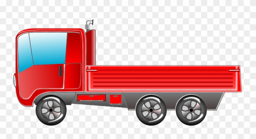 Red Truck Vector Image - Tongue Twisters Red Lorry Clipart