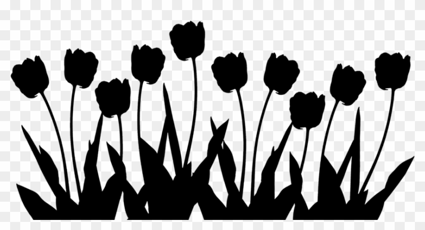 Tulip Silhouette - Tulips Clipart