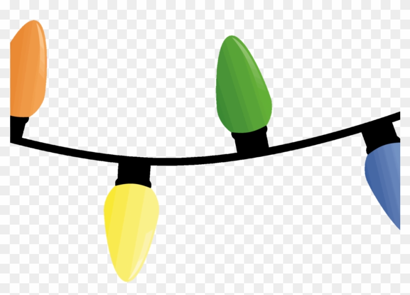 Christmas Half String Of Led Christmas Lights Out There - Christmas Light Strand Png Clipart