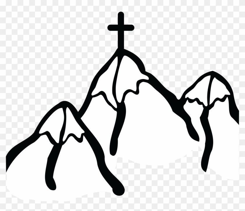 Picture Freeuse Cross Clipart Black And White Png - Mountain Images Free Clip Art Transparent Png #1090827