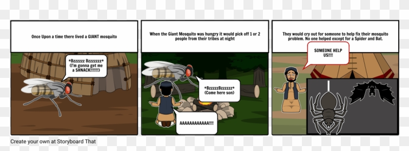 The Big Mosquito Myth - Cartoon Clipart