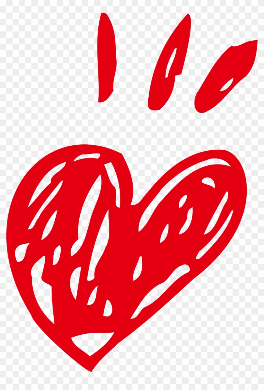 Sidewalk Chalk Crayon Cartoon - Corazon Tiza Png Clipart