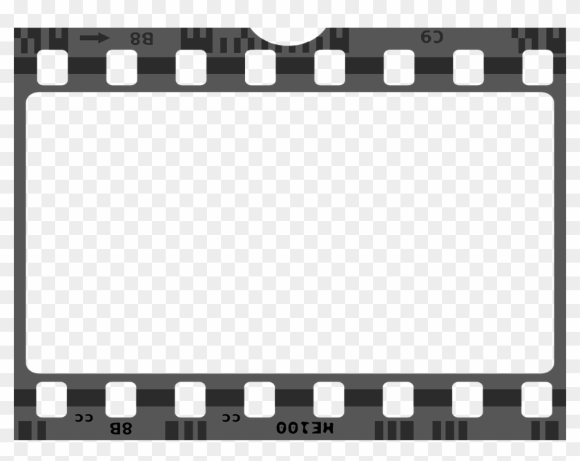 Movie Cinema Negative Frame Camera Border Film - Film Strip Png Clipart #1091159