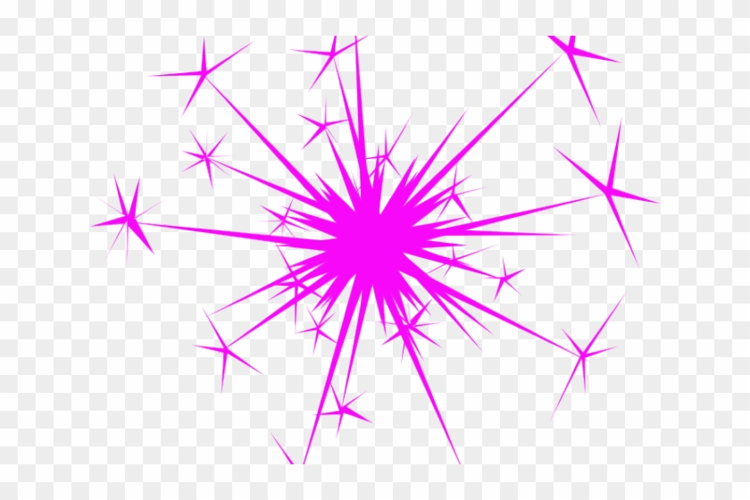 Glitter Clipart Pink Glitter - Sparkler Clip Art Transparent - Png Download