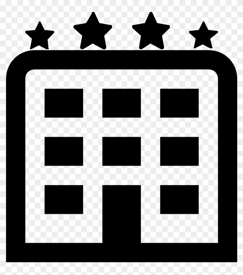 Rounded Star Png - Hotel Icon Clipart #1091325