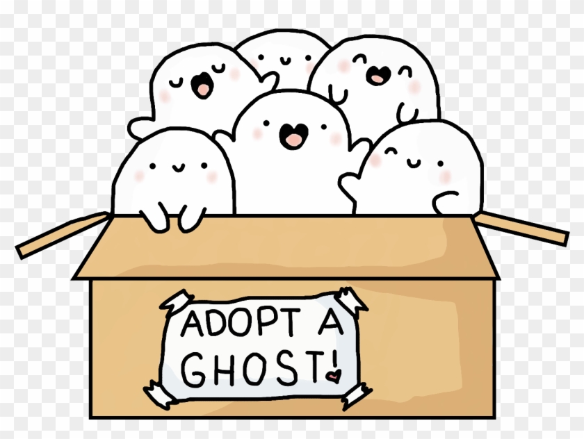 Cute Clipart Ghost - Kawaii Cute Ghost Clipart - Png Download