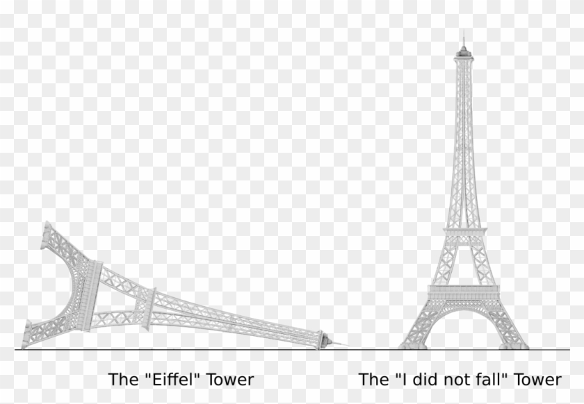 Eiffel Tower And I Did Not Fall Tower - Fell Tower Clipart