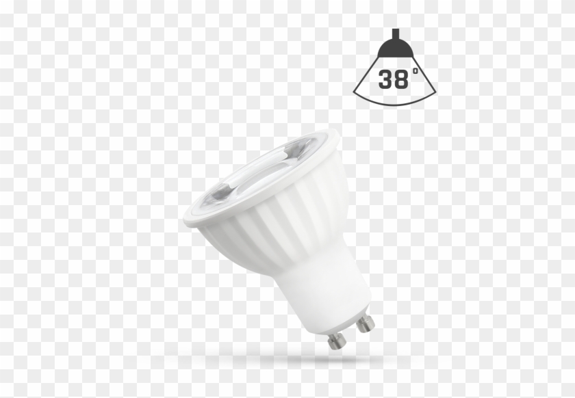 6w Led Spotlights 38 Degrees Angle Gu10, Cool White, - Led Lamp Clipart #1091980