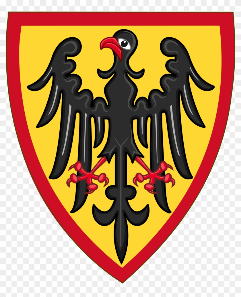 Or, An Eagle Displayed Sable Beaked And Membered Gules, - Ancient Germany Coat Of Arms Clipart
