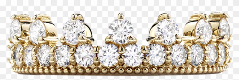 Queen Sticker - Gold Diamond Crown Png Clipart #1092254