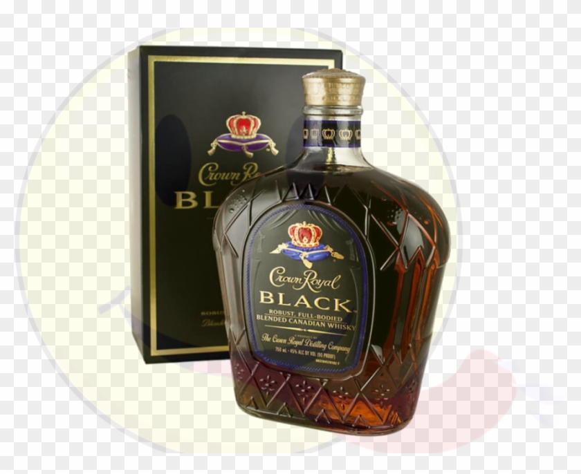 Crownroyalblack 750 - Crown Royal Black Canadian Whisky Clipart