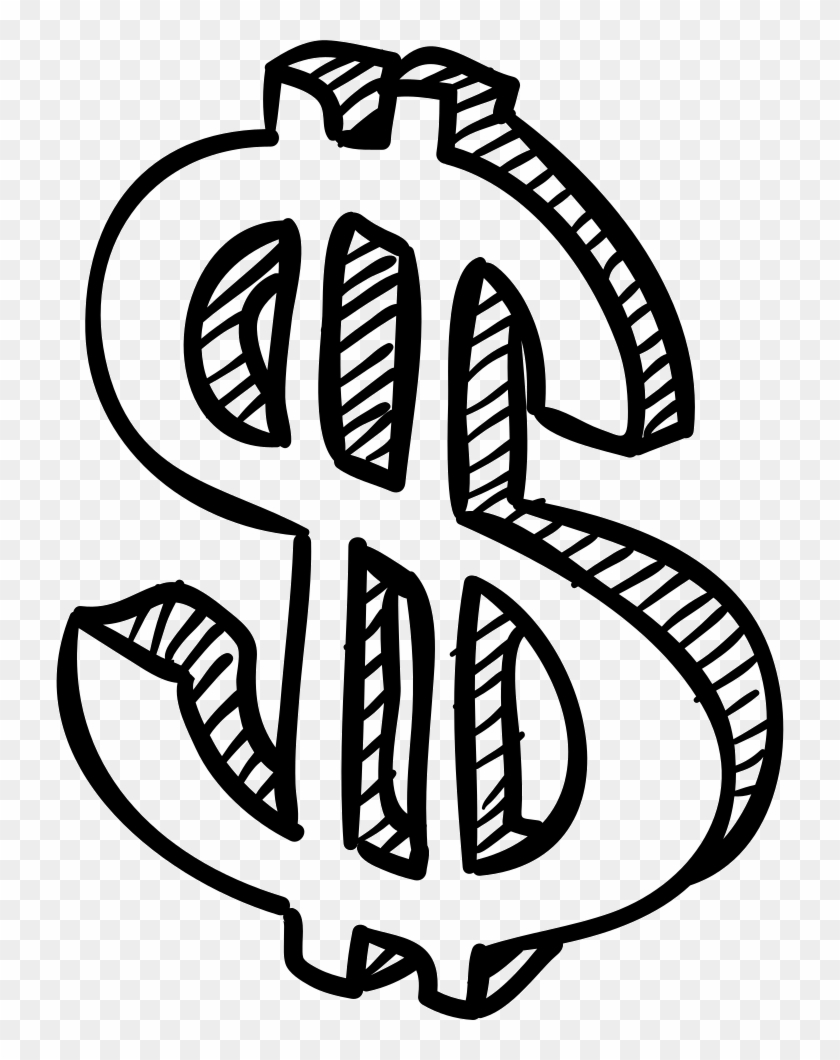 Dollar Currency Sign Sketch Comments - Dollar Sign Sketch Clipart