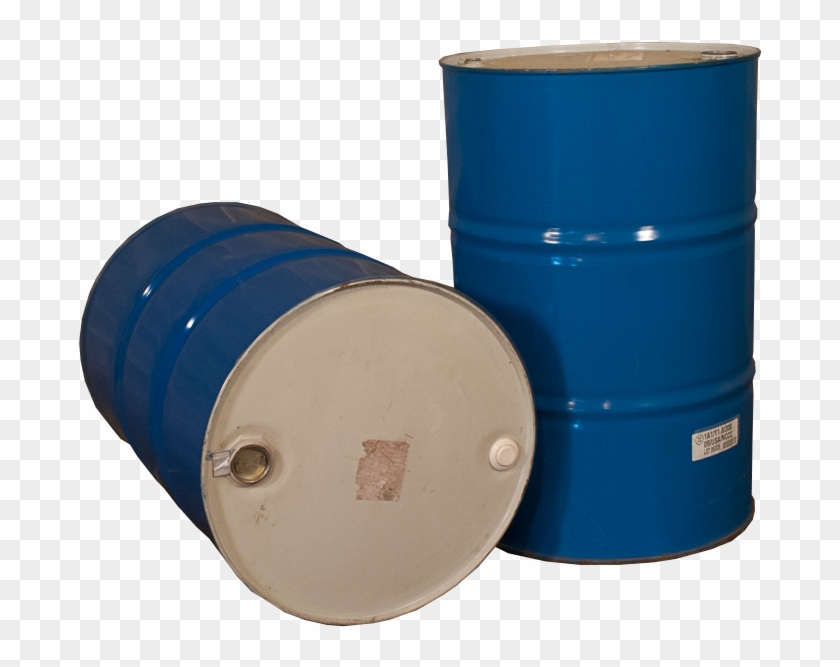 55 Gallon Closed Head Steel Drum - Metal Barrel Png Clipart