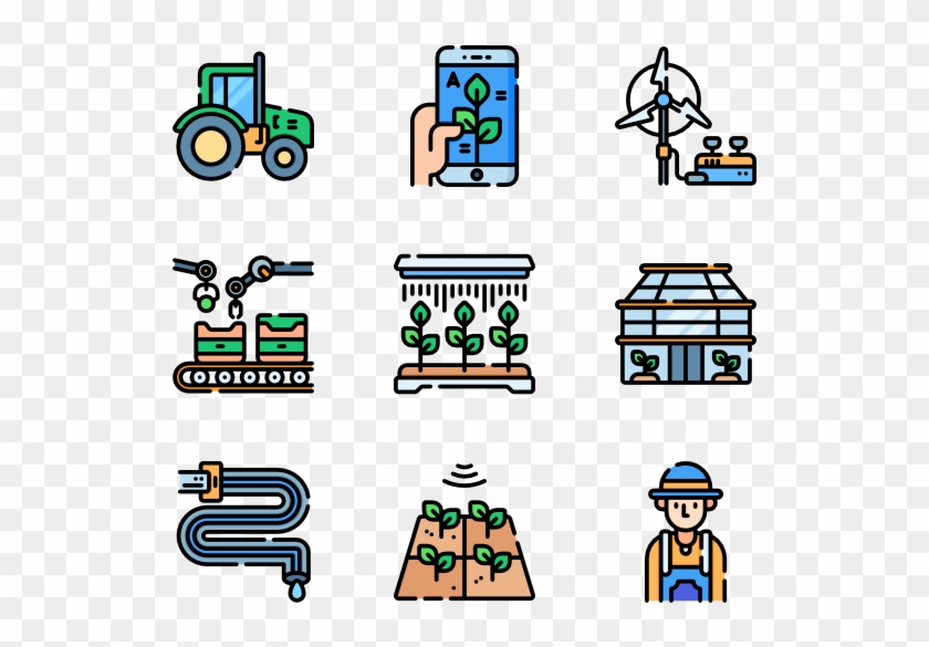 Smart Farm Map Icon Clipart