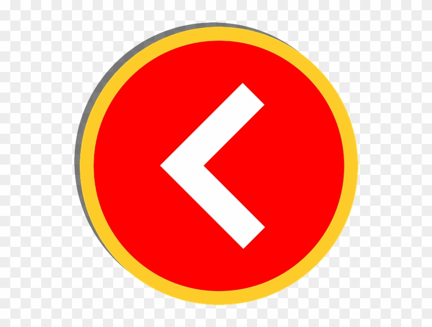 Left Arrow, Web Design, Clipart, Directions, Sticker - Circle - Png Download