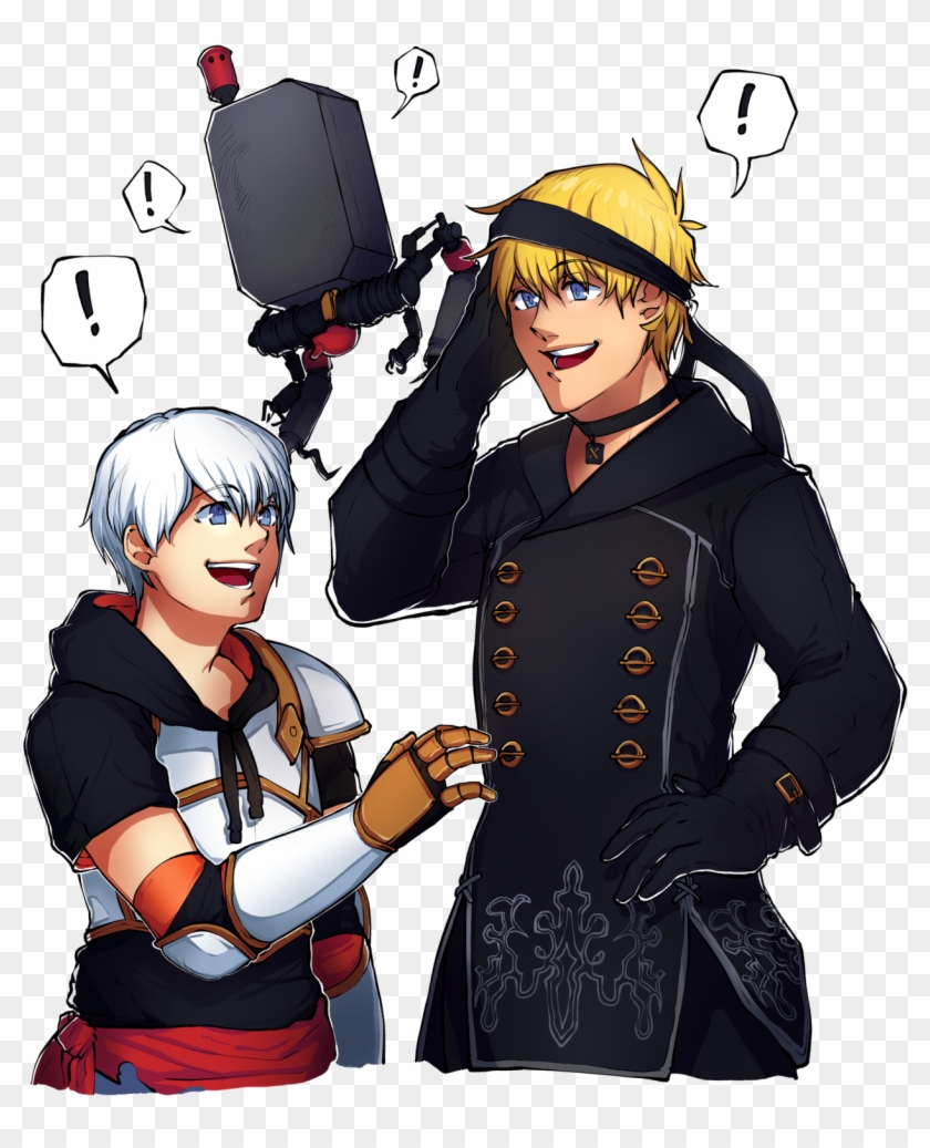 Rwby X Nier Automata, Featuring 9s And Jaune A Work - Cartoon Clipart