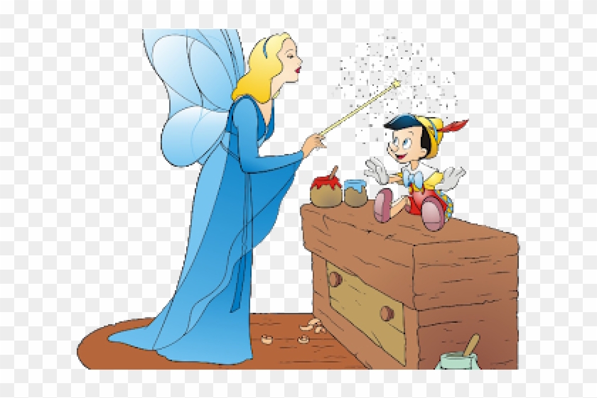 Blue Fairy Pinocchio Clipart - Png Download